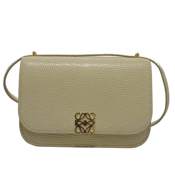 Loewe | Bags | Loewe Goya Bag Small Shoulder Lizard Beige